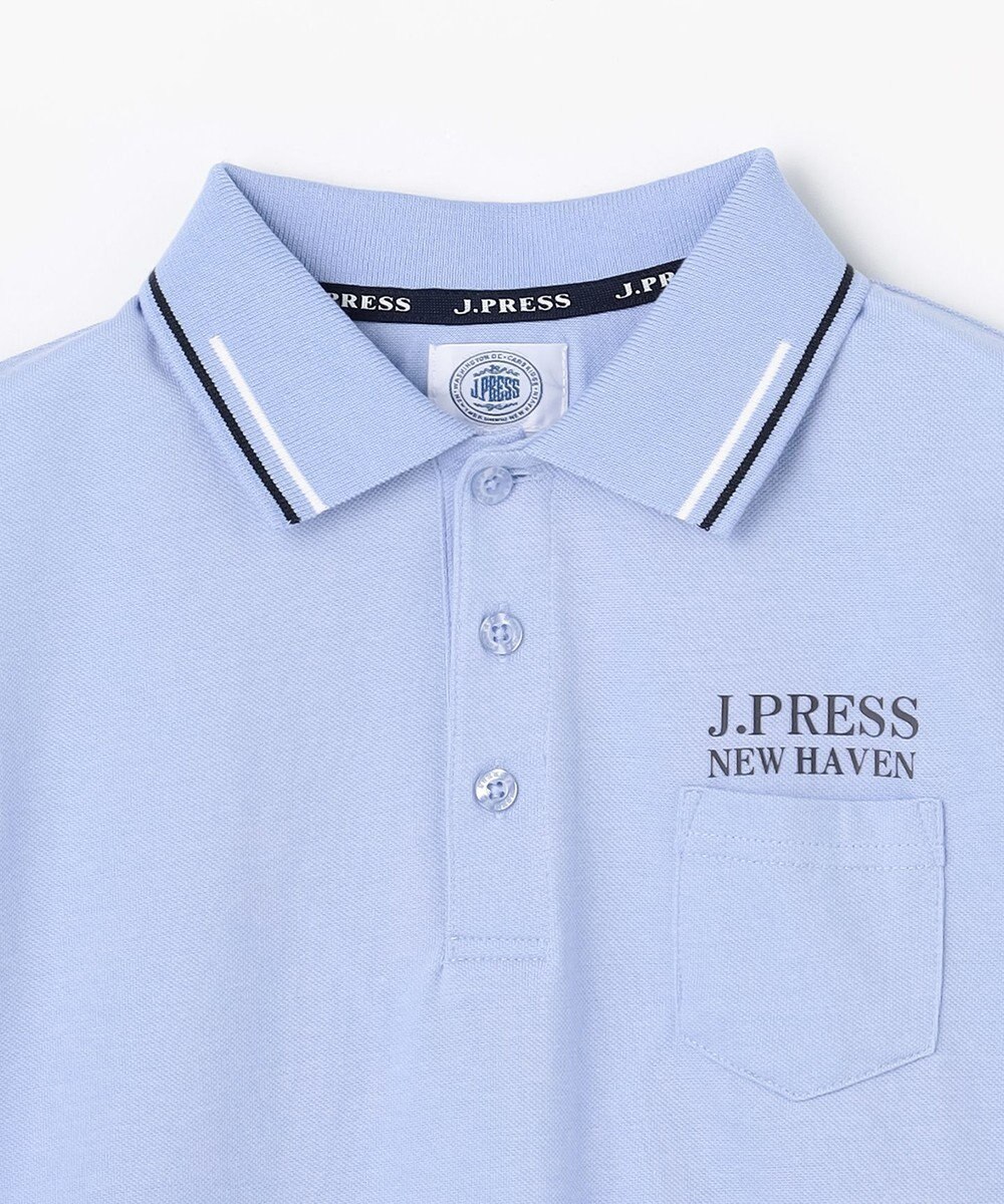 J.PRESS KIDS 【140-170cm】ダブルライン カラー 半袖ポロシャツ 