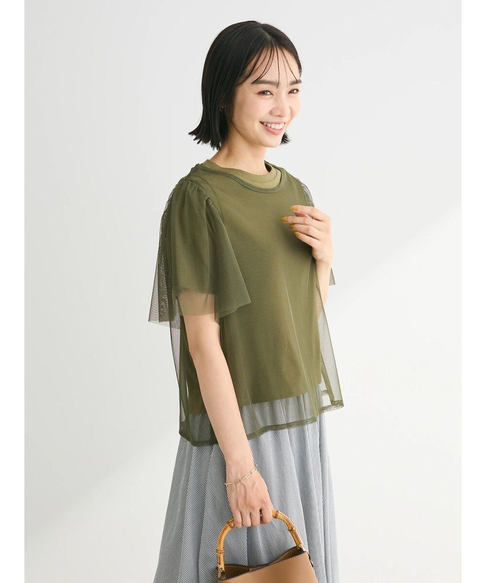 Green Parks ・ＳＵＧＡＲ　ＳＰＯＯＮ　ＳＥＴ２点チュールＴ＋カットＴ 