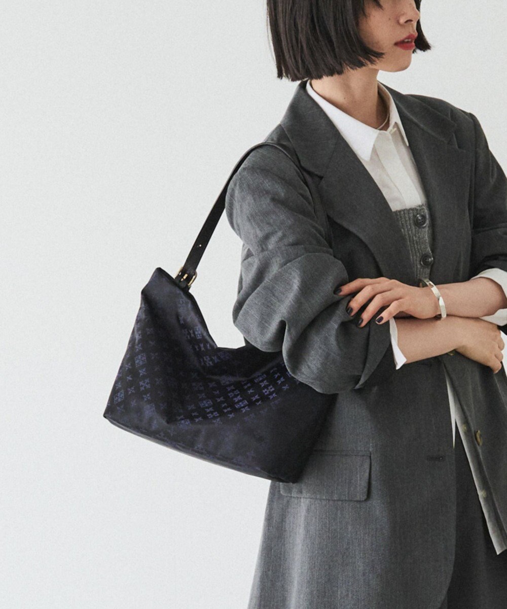 russet ナイロンジャガード2WAYワンハンドルトートバッグ(SF-268) 