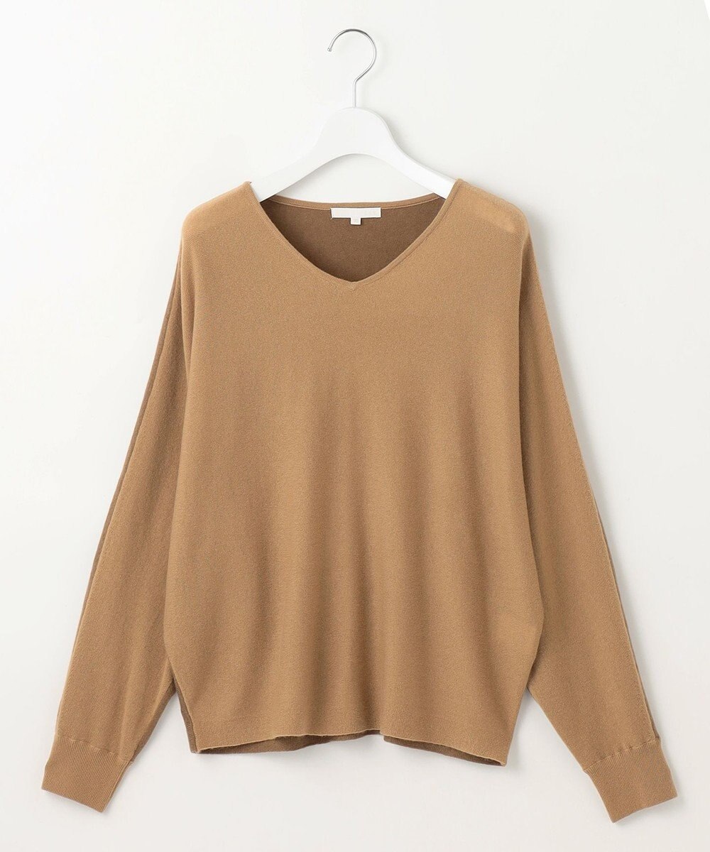 自由区 L 【カタログ掲載】ファインウールカシミヤドルマンシルエット ニット 