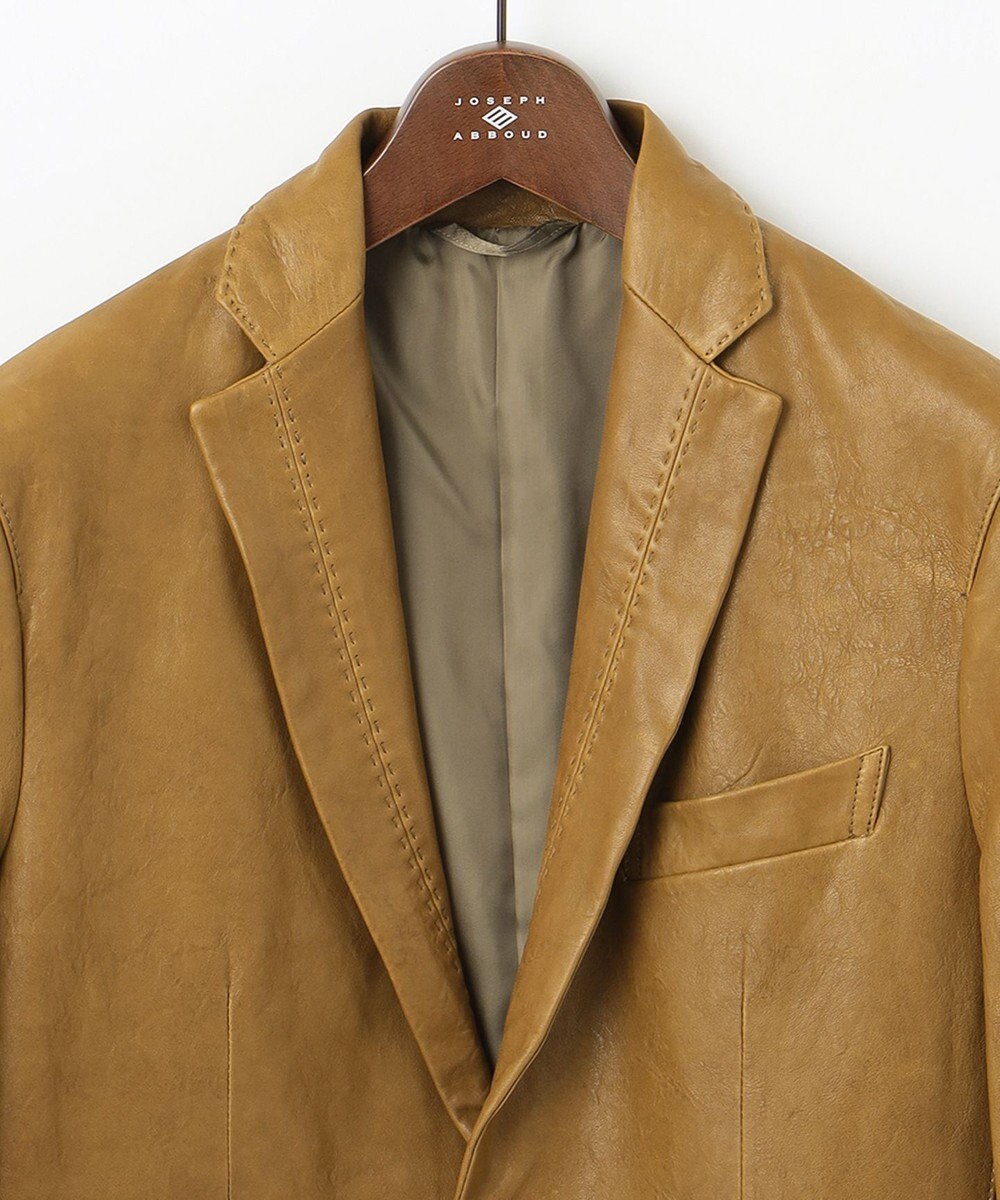 JOSEPH ABBOUD 【キングサイズ・スペインラム使用】 ナチュラルレザージャケット 
