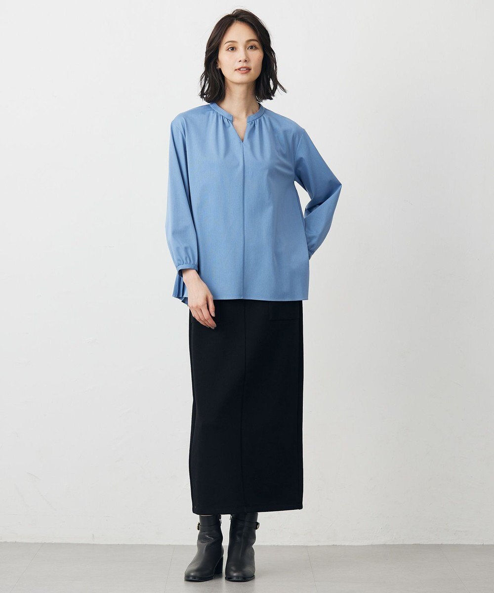 J.PRESS LADIES コンパクトトリコット バックプリーツ カットソー 