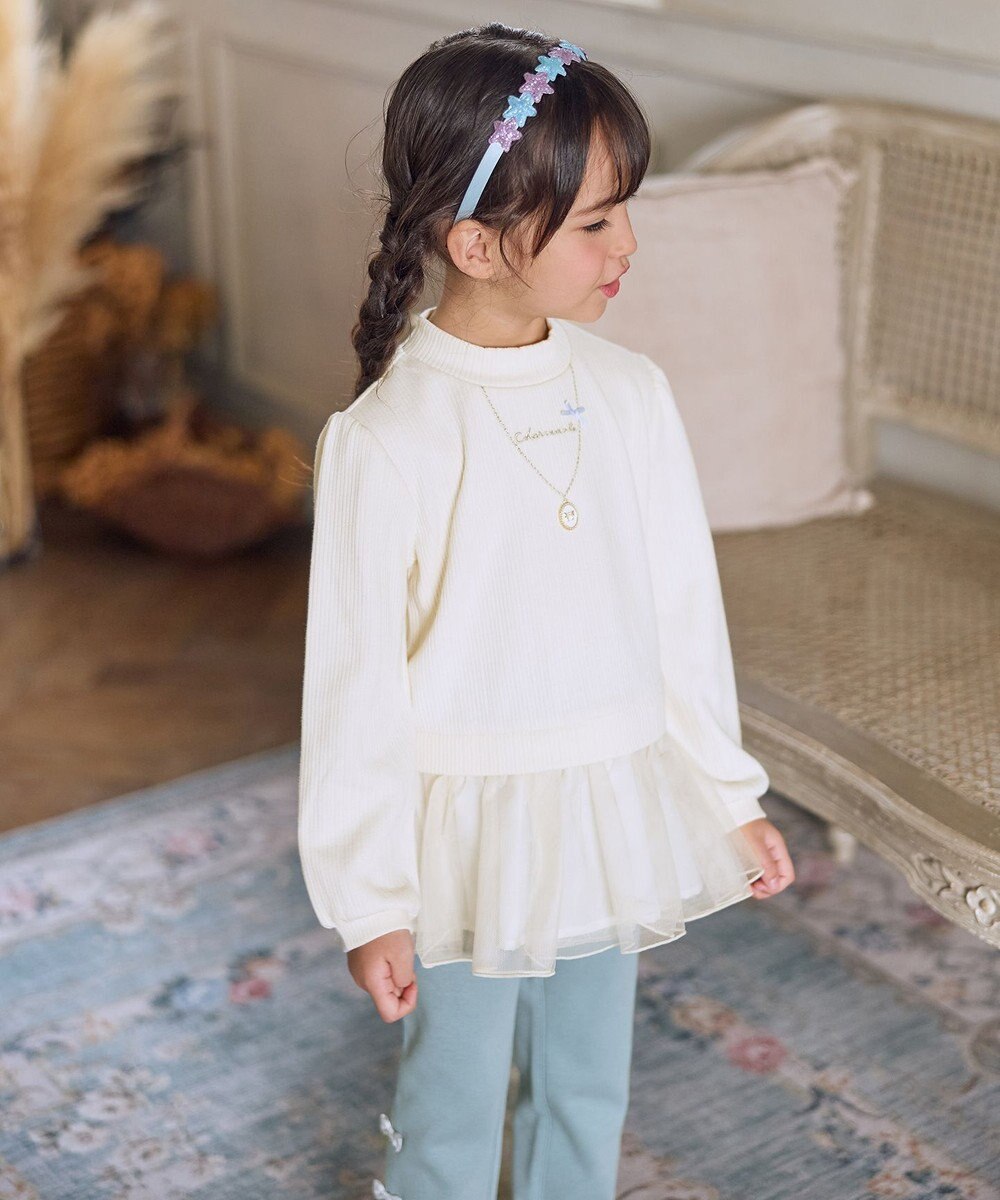 ANY KIDS 裏起毛 ネックレス トレーナー 