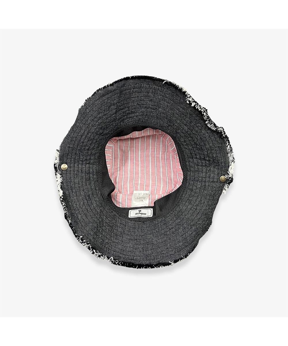 林八百吉商店 un chapeau  デニムフリンジハット 