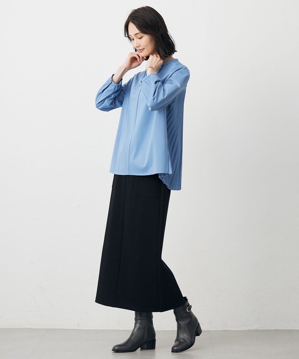 J.PRESS LADIES コンパクトトリコット バックプリーツ カットソー 