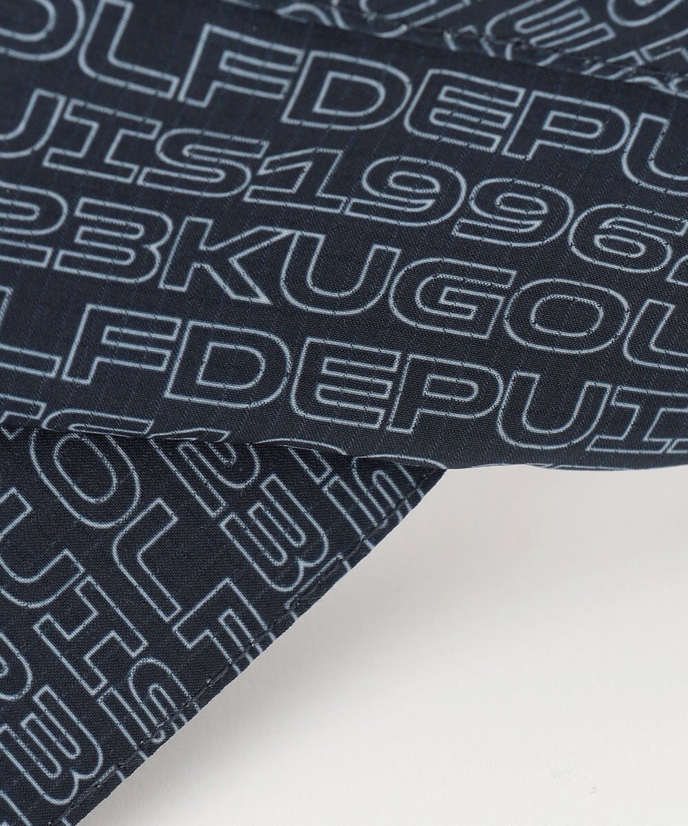 23区GOLF 【UNISEX】ロゴ総柄  ラウンディッシュ サンバイザー 