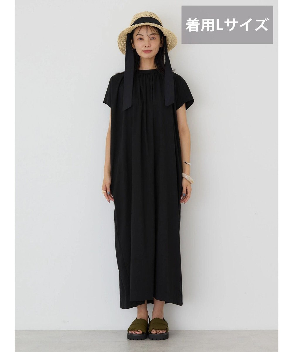 AMERICAN HOLIC 接触冷感丈違いフレンチスリーブワンピース 