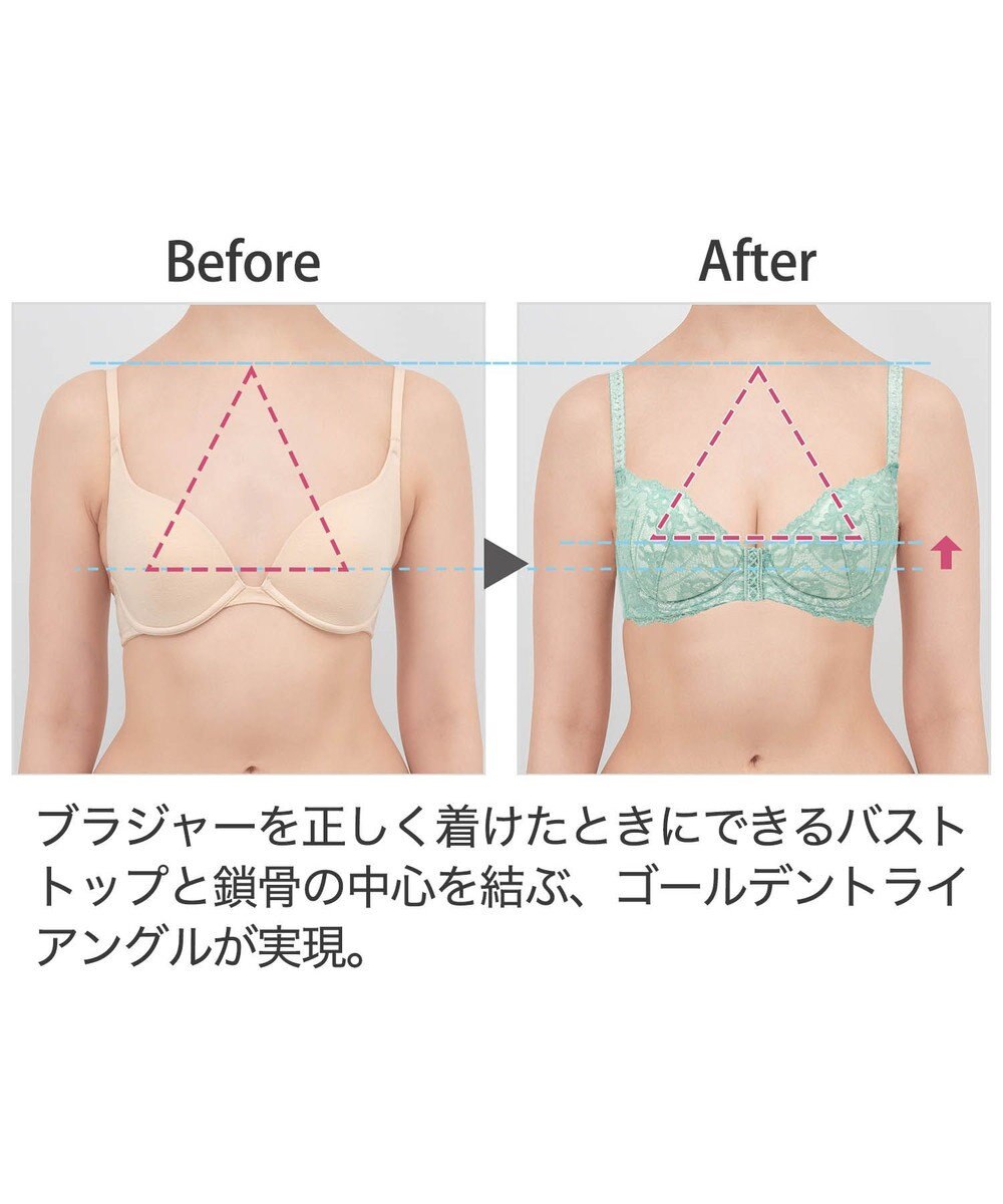 BRADELIS New York 【BRADELIS New York / 育乳ブラ・STEP1 集める】 ジャスミンステップ1ブラ22A1  しっかりバストを集めてナチュラルなシルエットを作る補整ブラ 