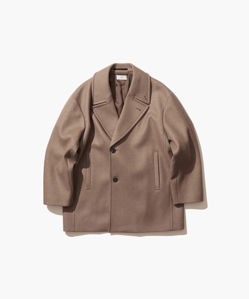 ATON SUPER 120S DOUBLE MELTON | セミダブルショートコート 