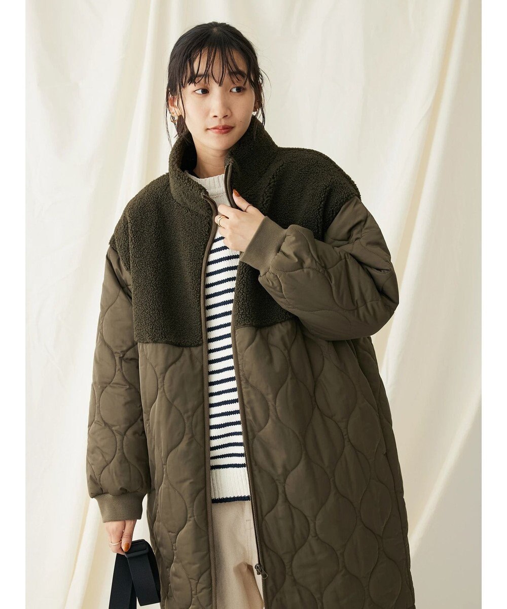 CRAFT STANDARD BOUTIQUE ボア＆キルティングスタンドコート 