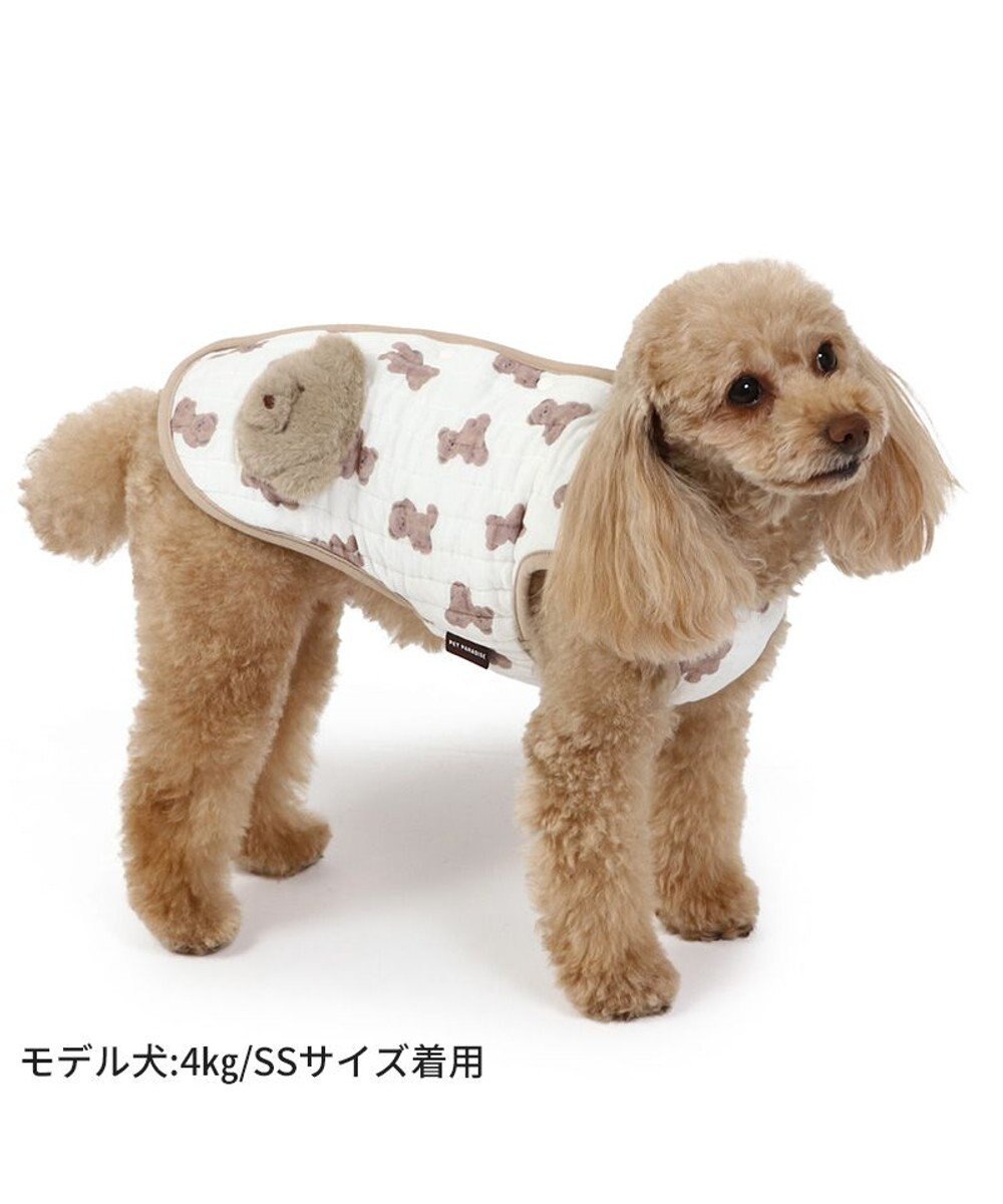 PET PARADISE ペットパラダイス ふわりとキルト ベスト くま柄 小型犬 