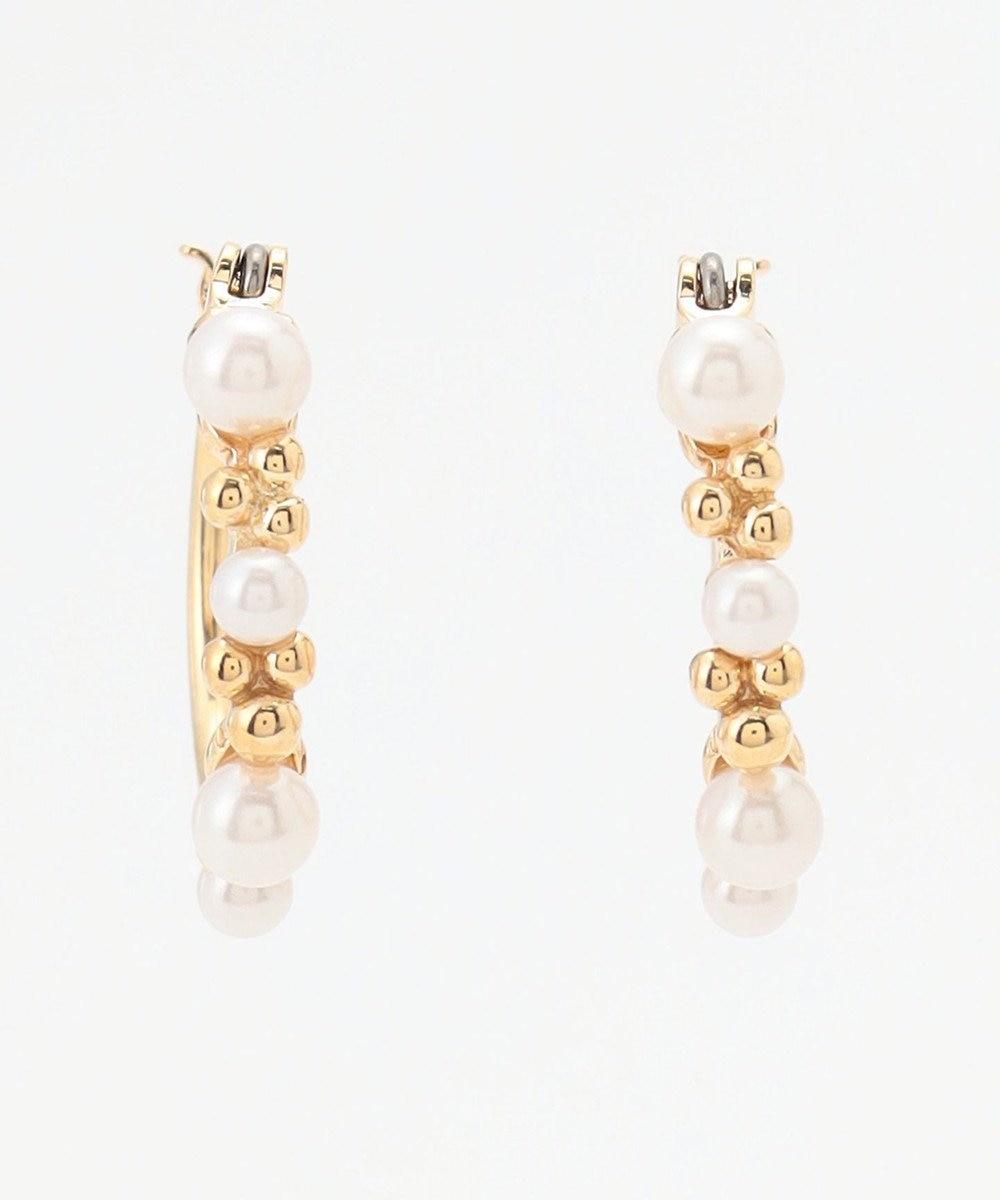 ICB メタルパールコンビピアス 