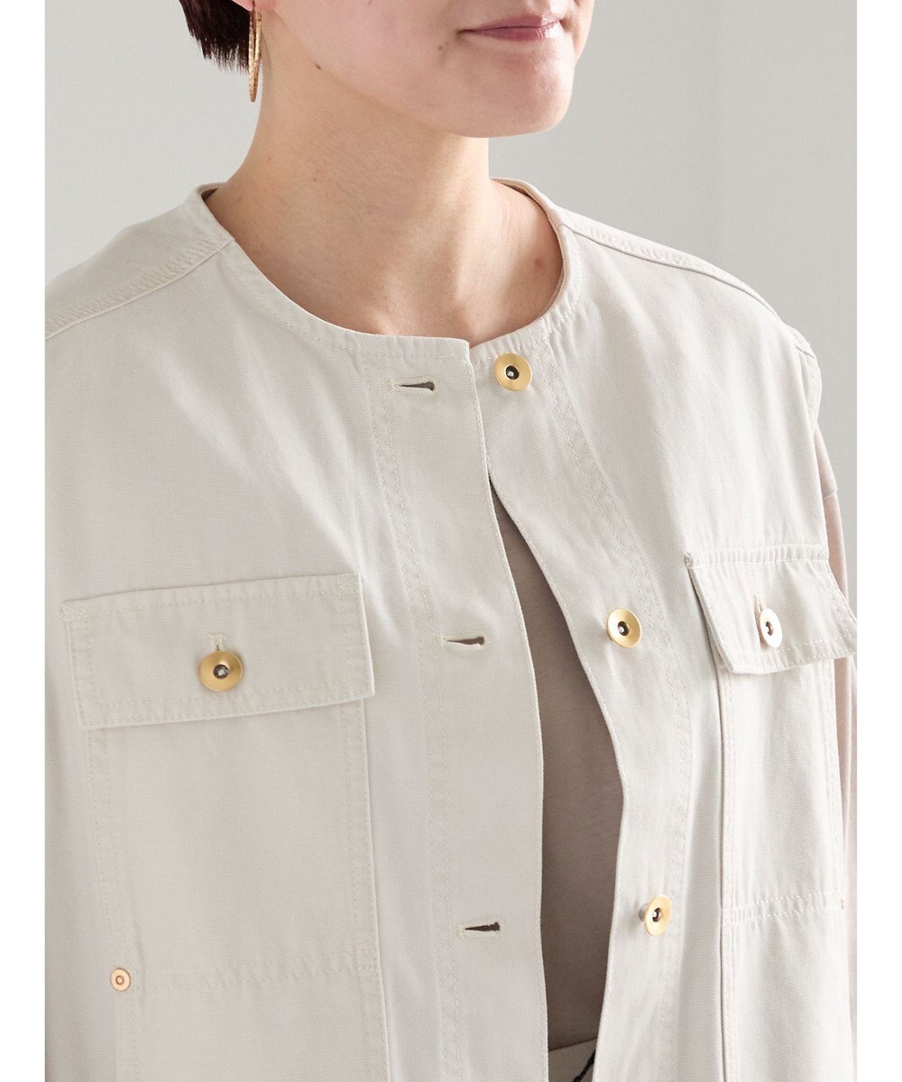 Te chichi ノーカラーワークベスト 