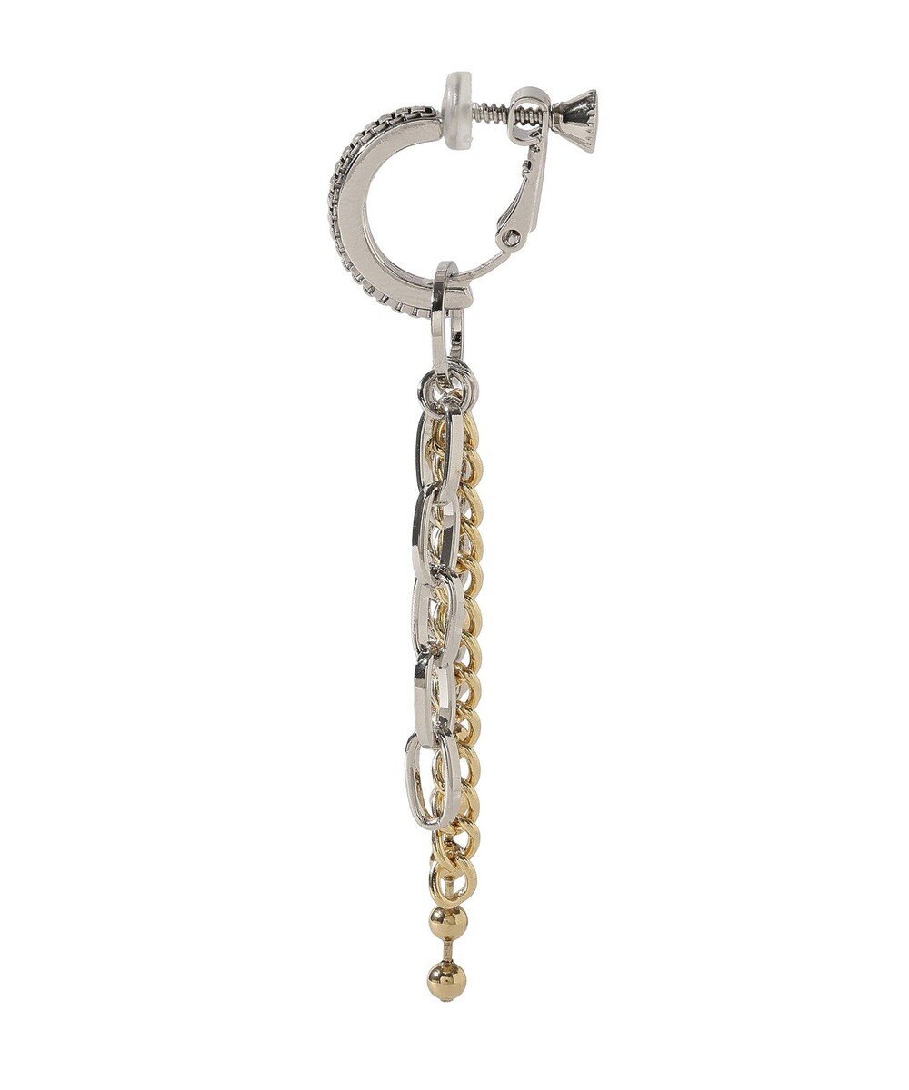 YECCA VECCA チェーンフリンジイヤリング 