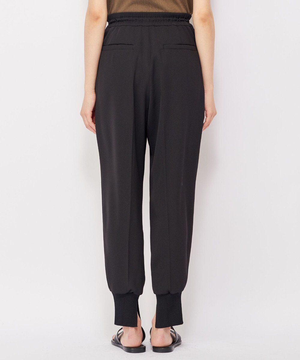 uncrave 【uncrave WHITE】ドレーピーツイル リブパンツ 