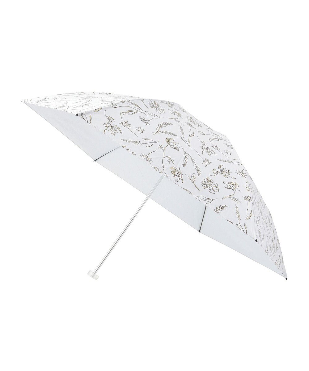 MOONBAT Fuwacool(フワクール) フワクールホワイト 晴雨兼用日傘 折りたたみ傘 シャイニープランツ 軽量 一級遮光／遮熱／UV 