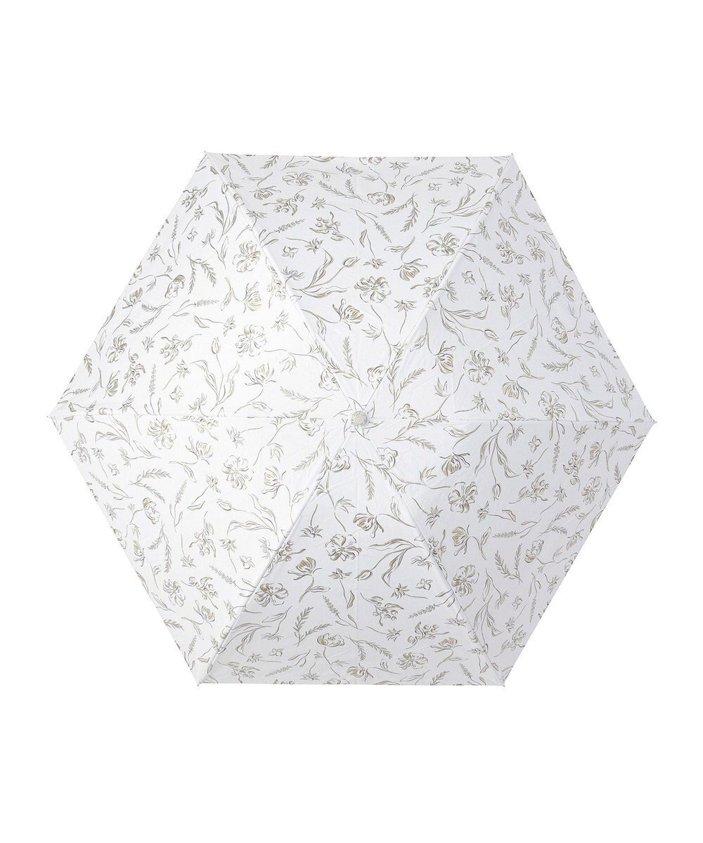 MOONBAT Fuwacool(フワクール) フワクールホワイト 晴雨兼用日傘 折りたたみ傘 シャイニープランツ 軽量 一級遮光／遮熱／UV 