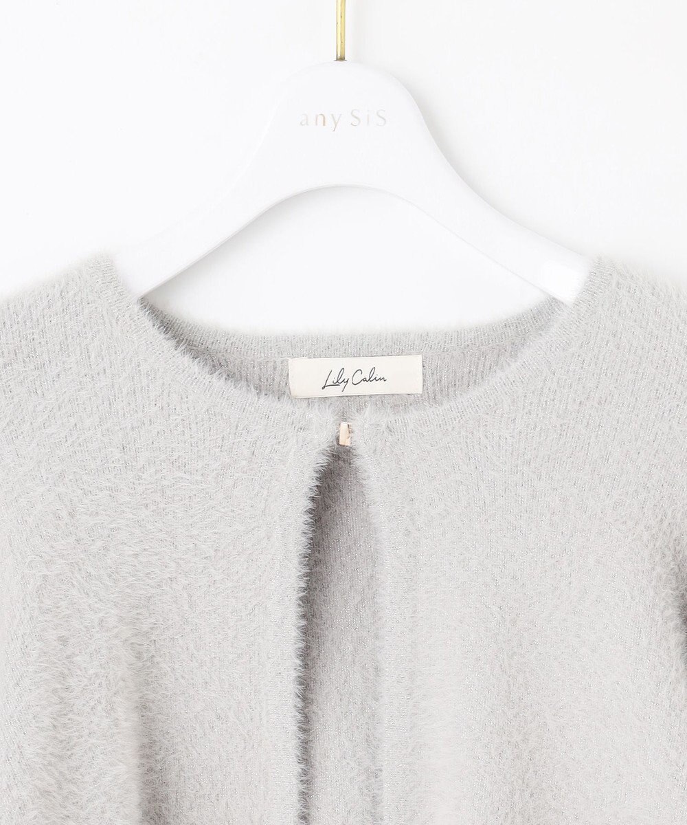 ANY SIS S 【洗える】フェザーボレロ カーディガン 