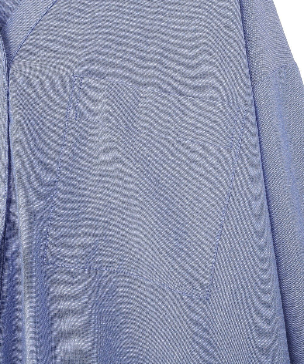 Green Parks 綿麻混Ｖネックオーバーサイズシャツ 