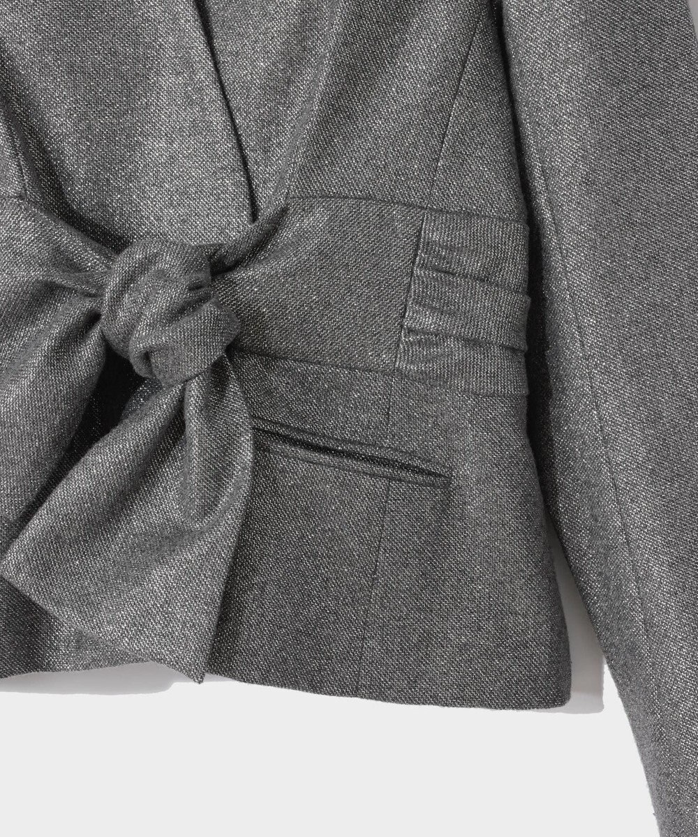 GRACE CONTINENTAL ラメWOOLボウジャケット 