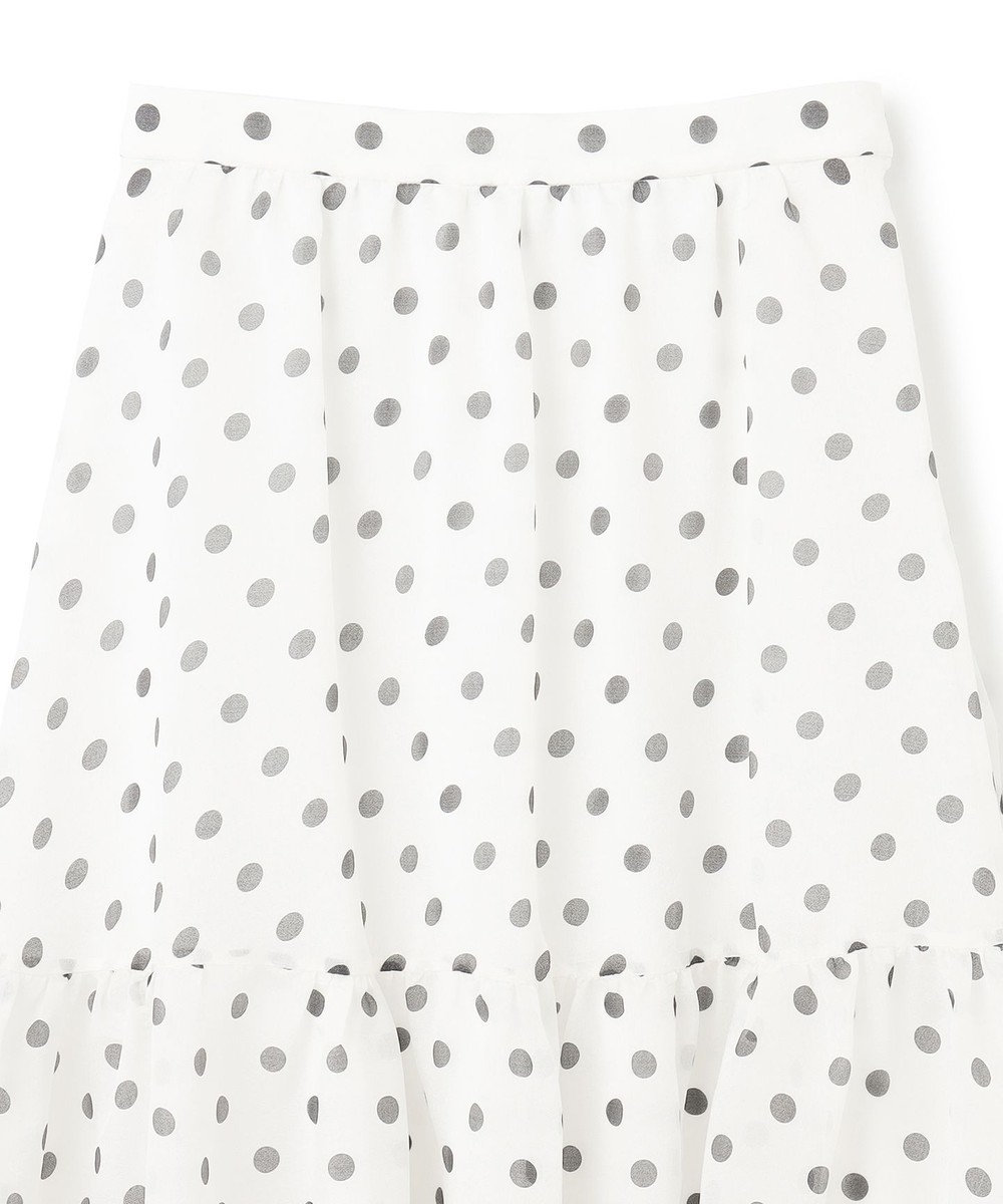 GRACE CONTINENTAL シアードットプリントスカート 