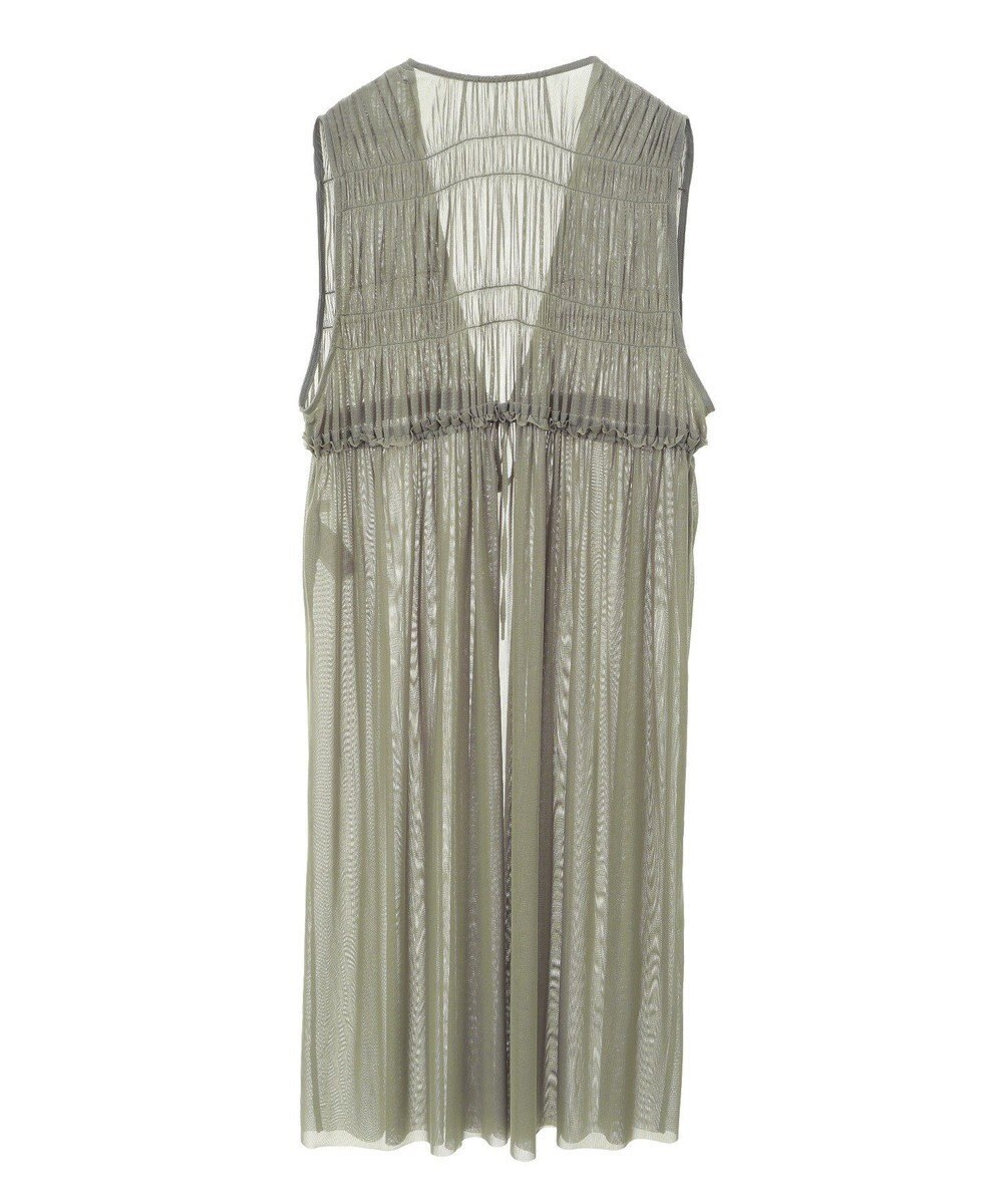 Green Parks メッシュシャーリングレイヤーワンピース 