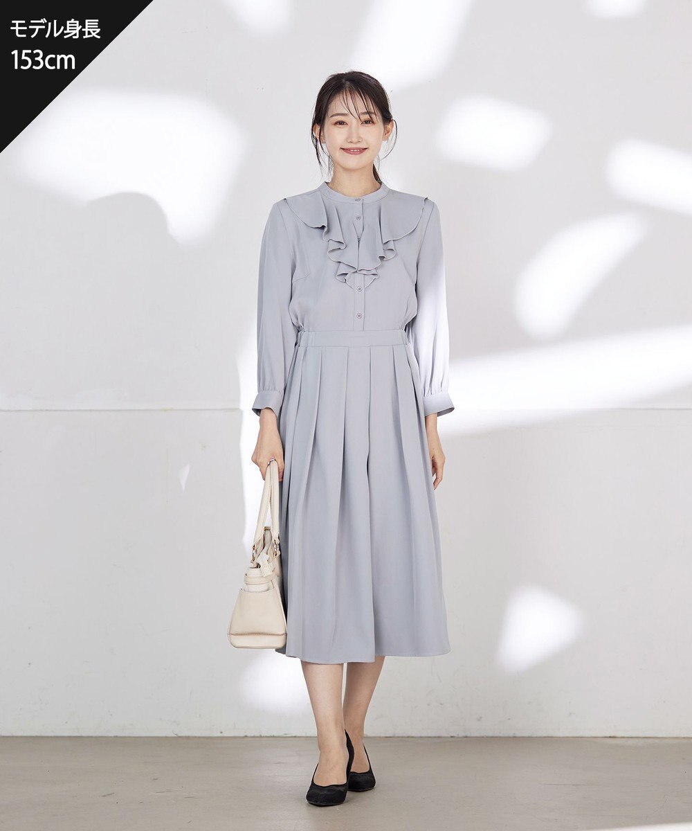 Tiaclasse 【洗える】ラッフルフリルワンピース 