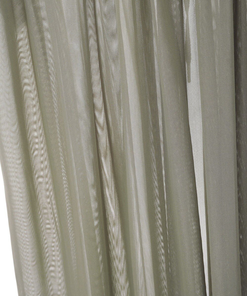 Green Parks メッシュシャーリングレイヤーワンピース 