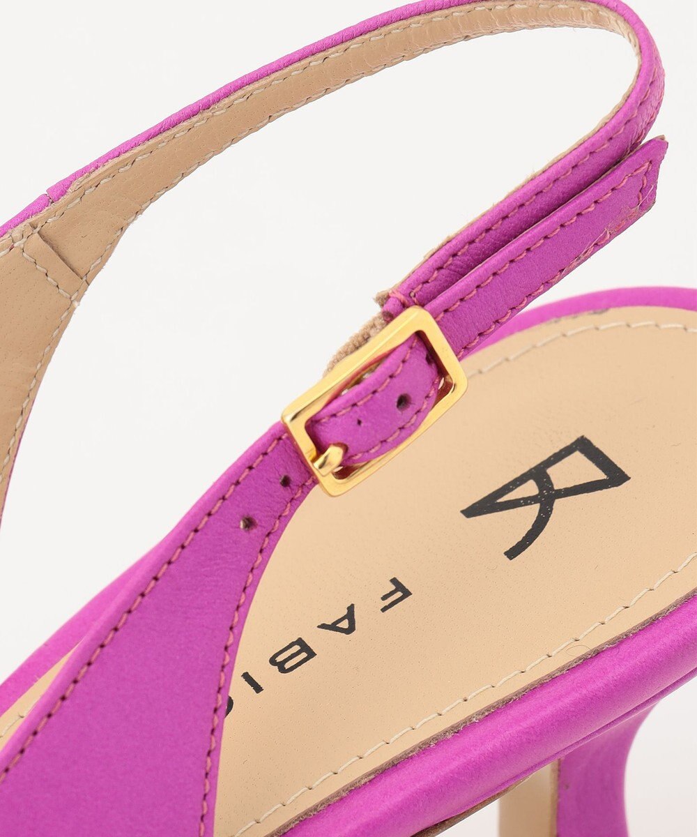 GRACE CONTINENTAL FABIO RUSCONI スクエアバックルサンダル 