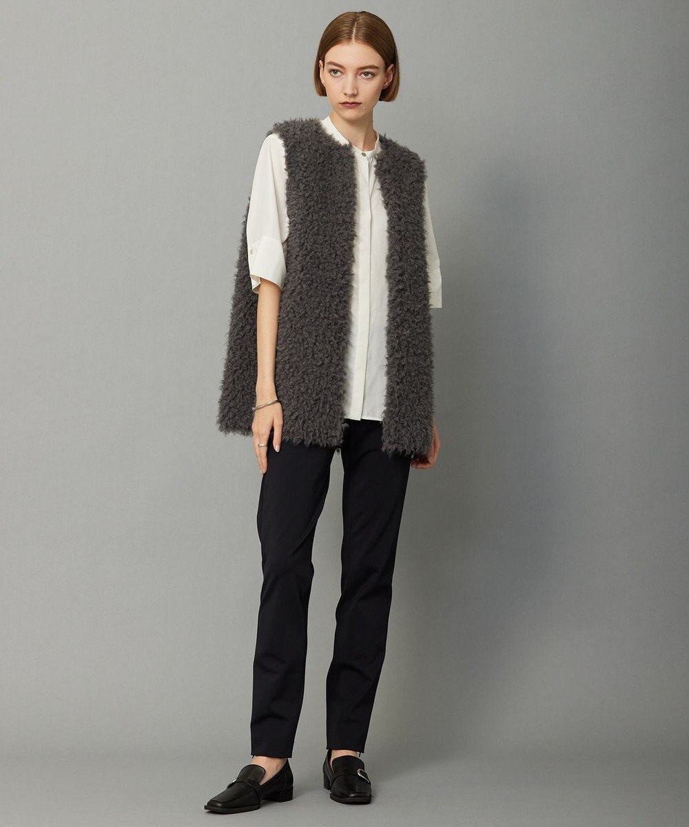 ICB L 【接触冷感・UVケア・洗える】 レーヨンコンパクトローン ボウタイシャツ 