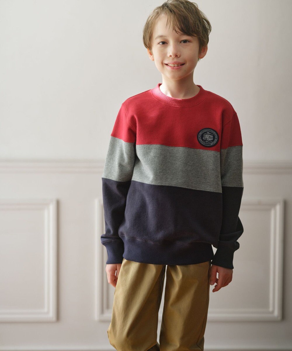 J.PRESS KIDS 【100-130cm】COMBI トリコロール トレーナー 