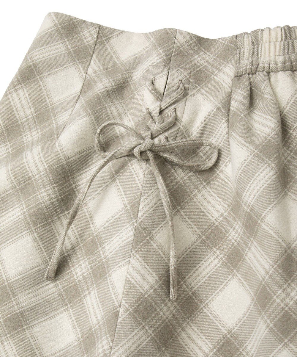 earth music&ecology サイドレースアップミニスカート 