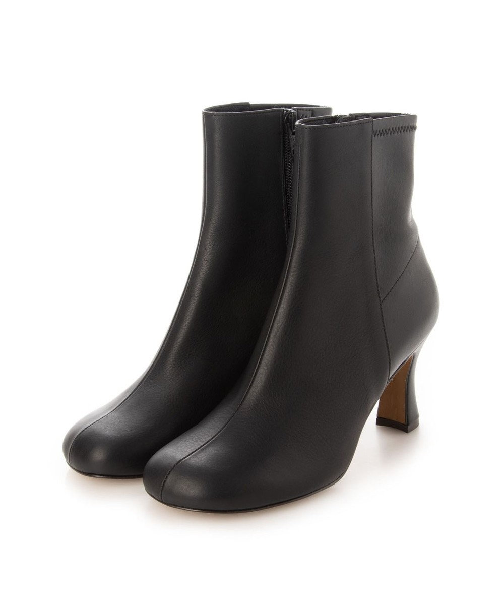 MODE ET JACOMO <MODE ET JACOMO>スクエアトゥバックストレッチショートブーツ 