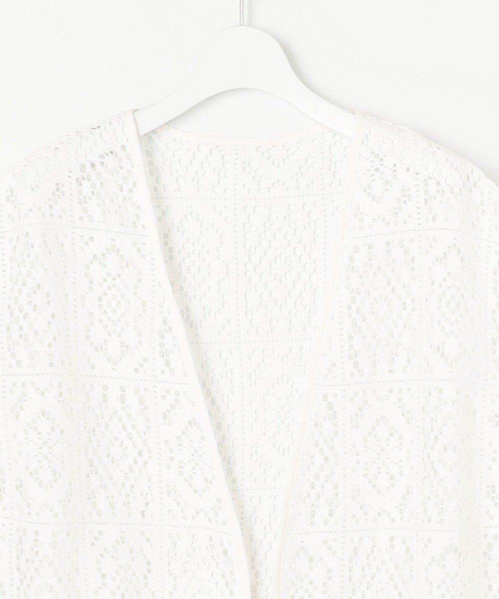 Feroux 【洗える】ヴィンテージレースロング ジレ 