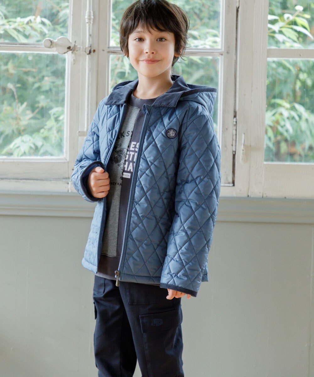 J.PRESS KIDS 【140-170cm】パッチワーク ブルプリント トレーナー 