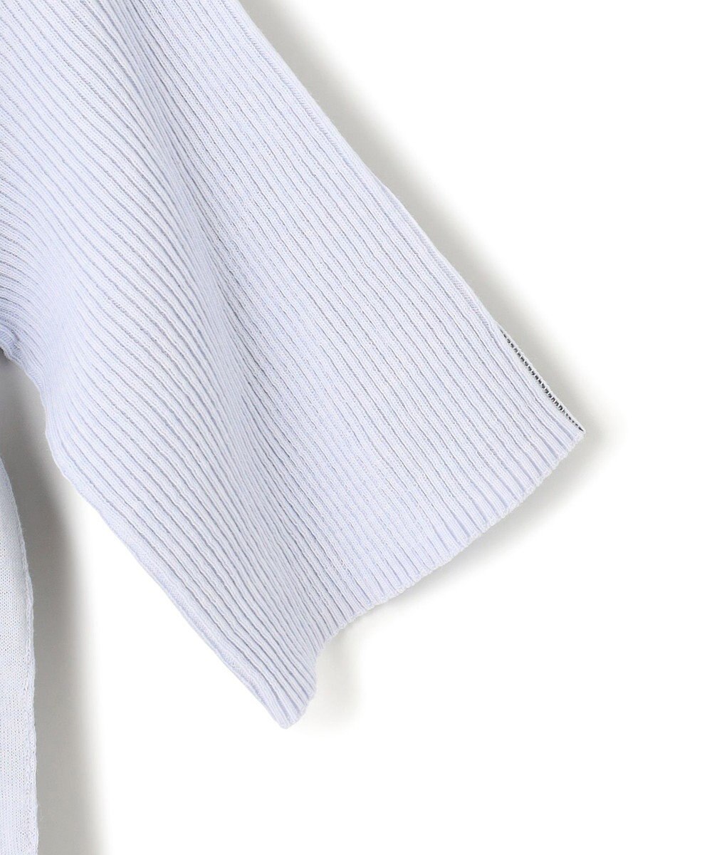 BEIGE， 【洗える】JULIE / シルク混カラーブロックタートルニット 