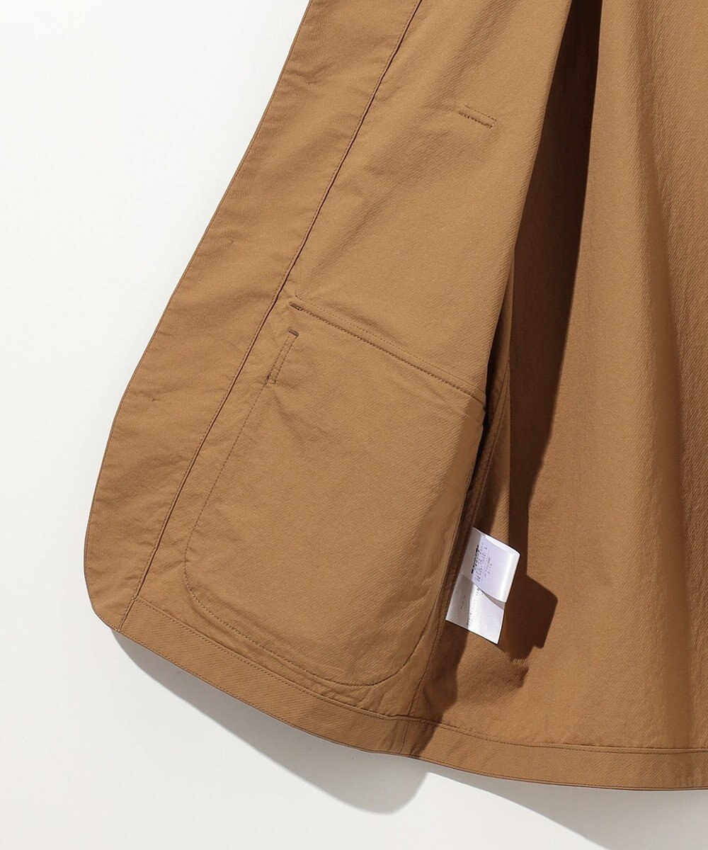 JOSEPH ABBOUD MOUNTAIN 【軽量】ハイパワーストレッチカルゼ ノーカラーアウトドアブルゾン 