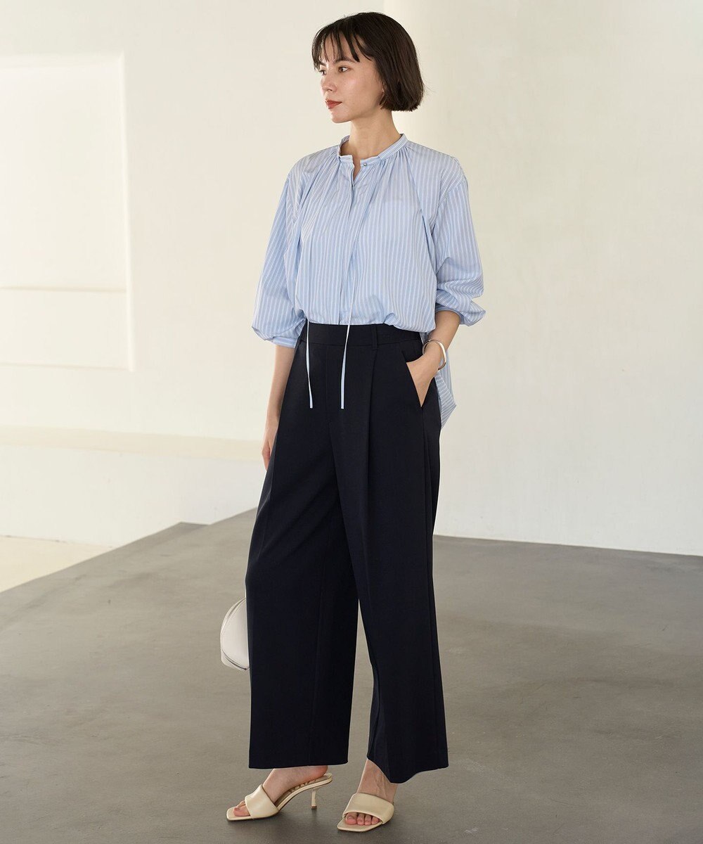 UNFILO ギャザーブラウス 