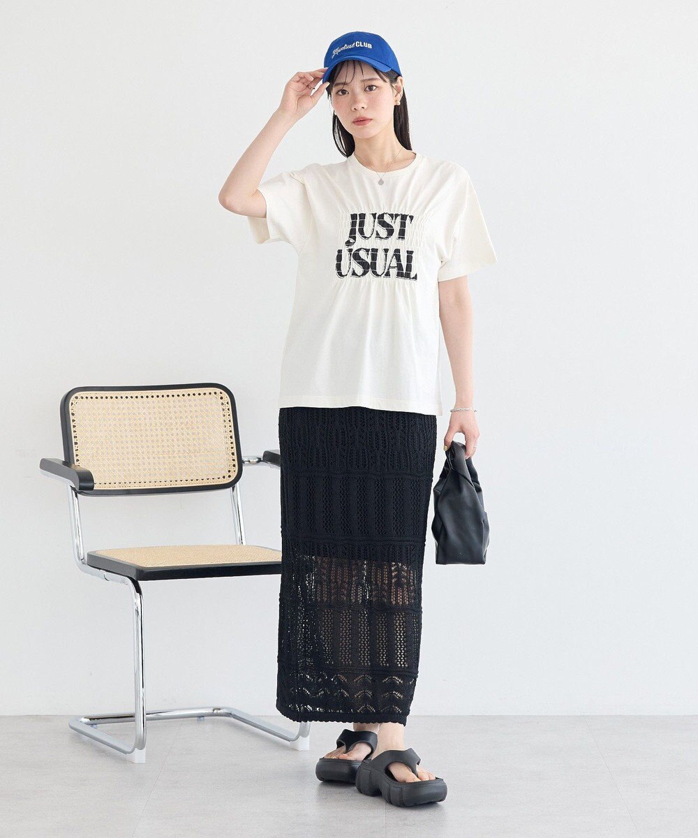 earth music&ecology シャーリングロゴTシャツ 
