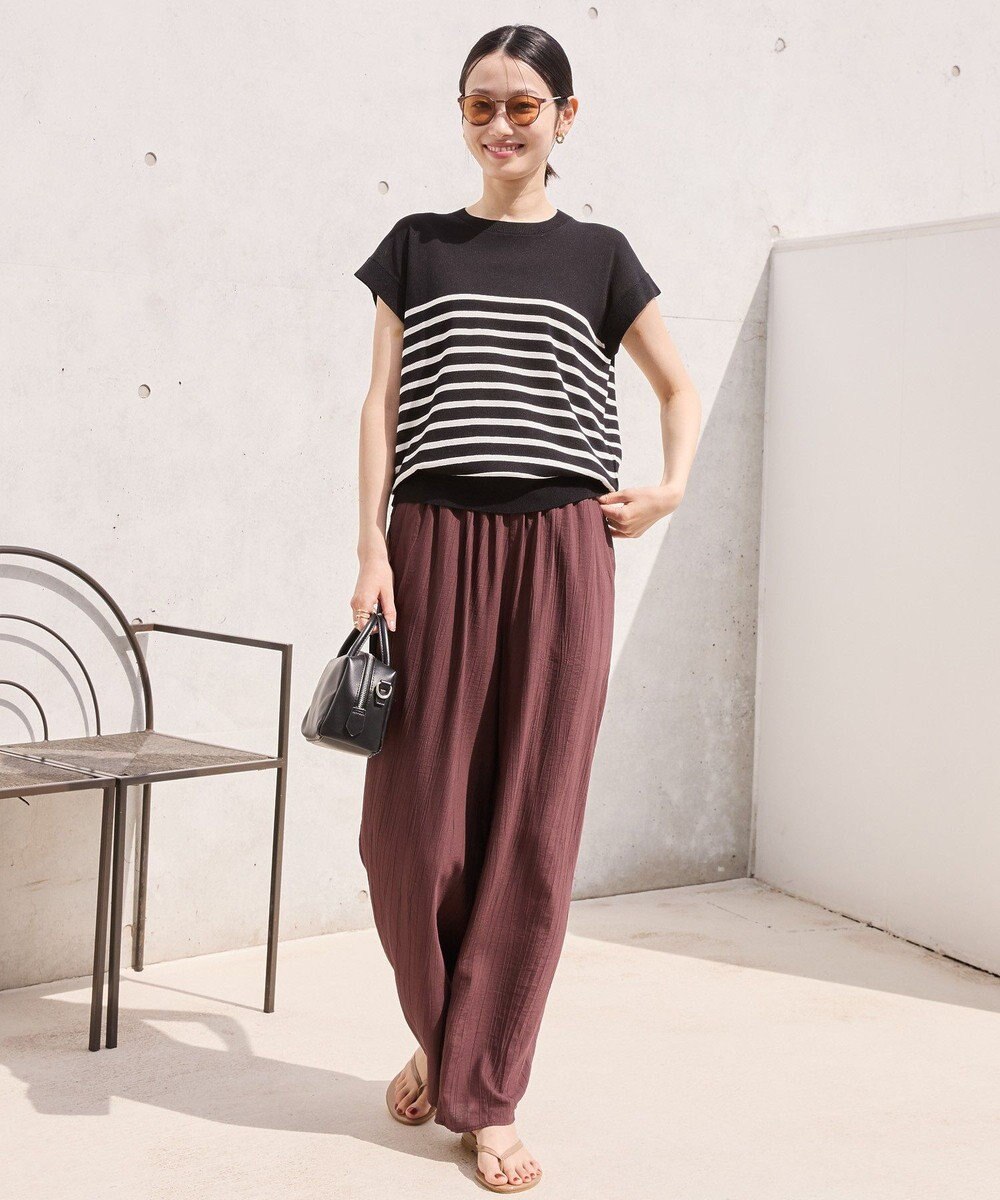 AMERICAN HOLIC 【接触冷感】フレンチスリーブニットプルオーバー 