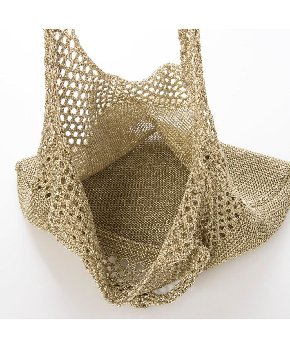 UNBILLION カシュカシュ cachecache / メタリック糸ホーボーバッグ 