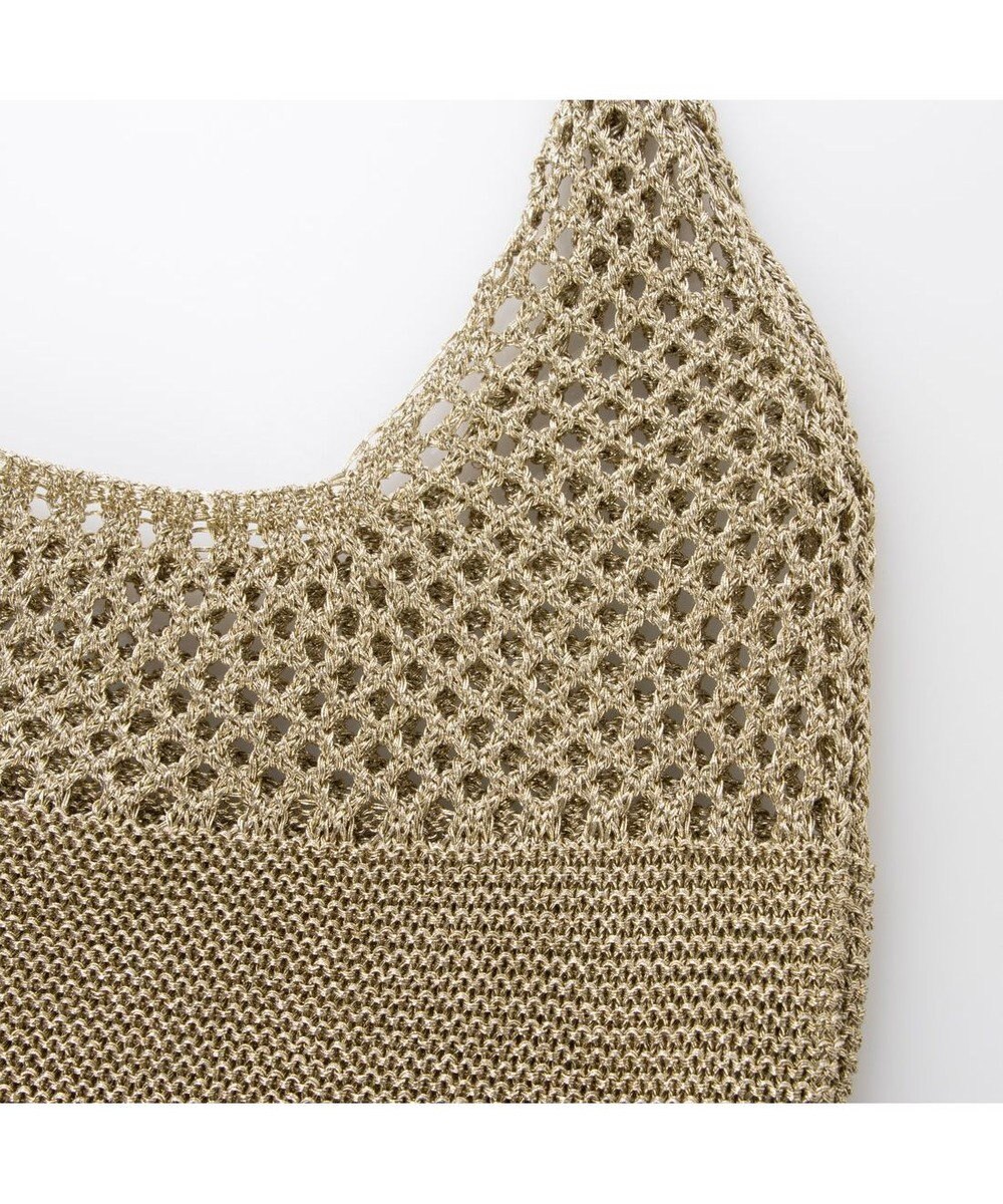 UNBILLION カシュカシュ cachecache / メタリック糸ホーボーバッグ 