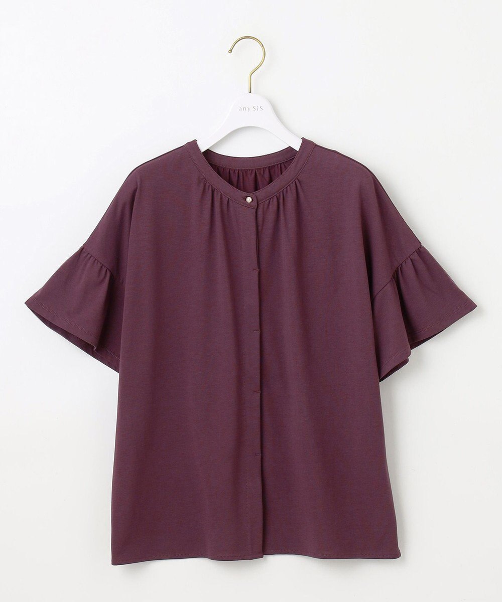 ANY SIS 【UVケア・接触冷感】汗ジミ防止加工カット ブラウス 