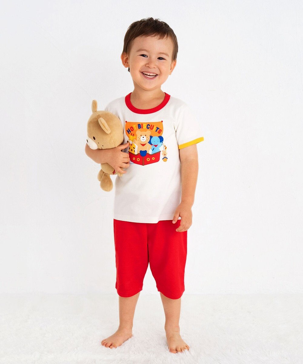 MIKI HOUSE HOT BISCUITS 【80-120cm】 ビーンズ ルームウェア 上下セット 