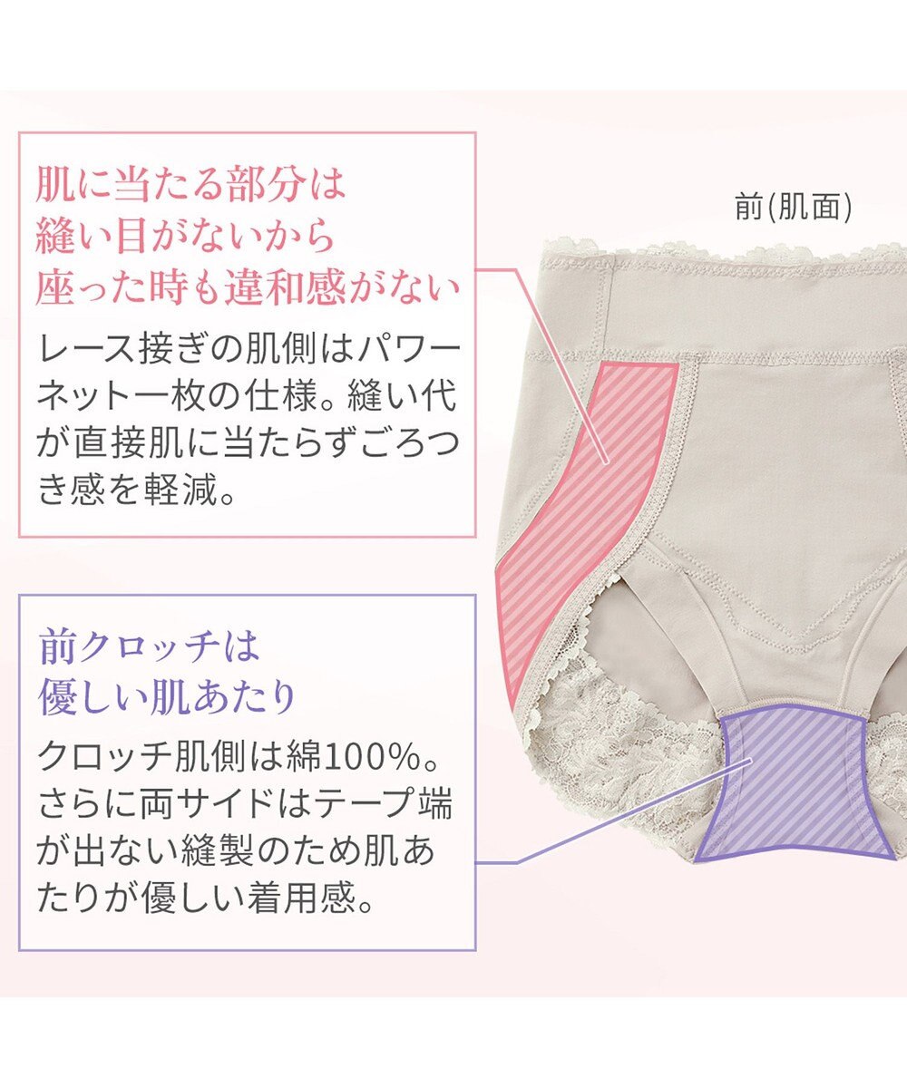 BRADELIS New York 【BRADELIS NewYork peace】おしりPラインレーシーショーツ23  深め 補正ショーツ 