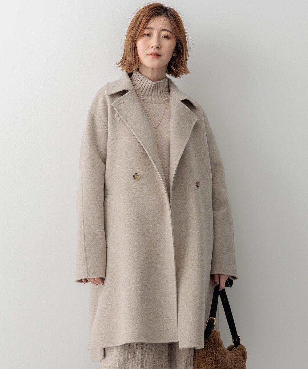 23区 L 【滝沢眞規子さん着用/Oggi掲載】MANTECOPure リバーコート 