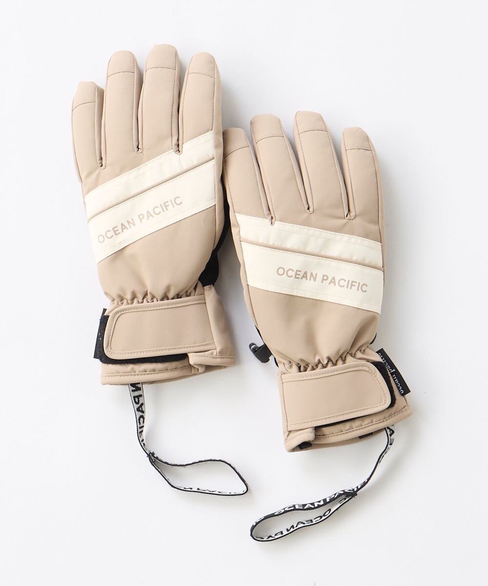 OP／FILA 【ocean pacific】撥水/中綿入りスノーグローブ スマホタッチ可能 