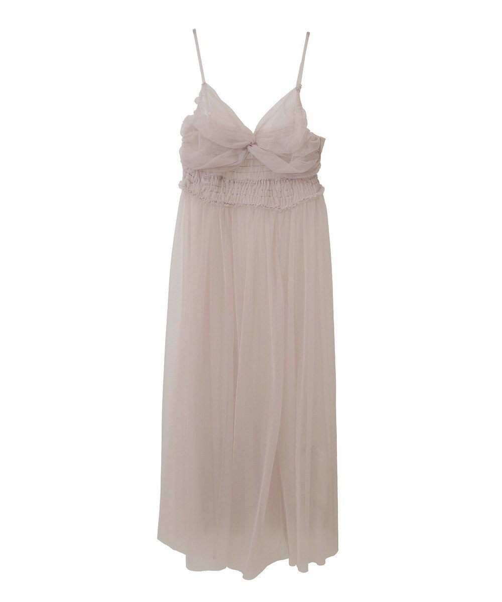 earth music&ecology ねじりチュールキャミワンピース 