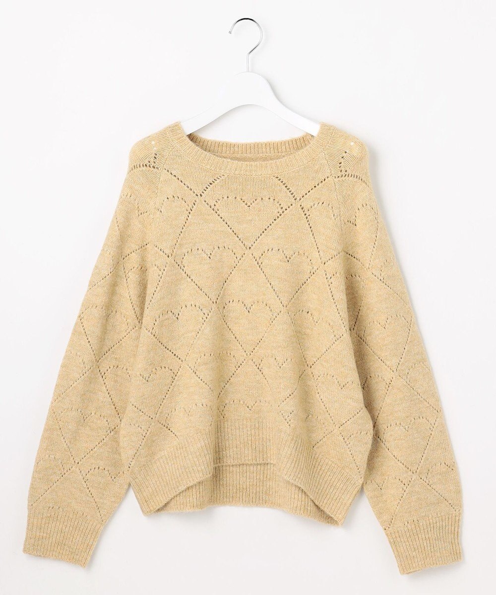 Feroux ハート柄ニット プルオーバー 