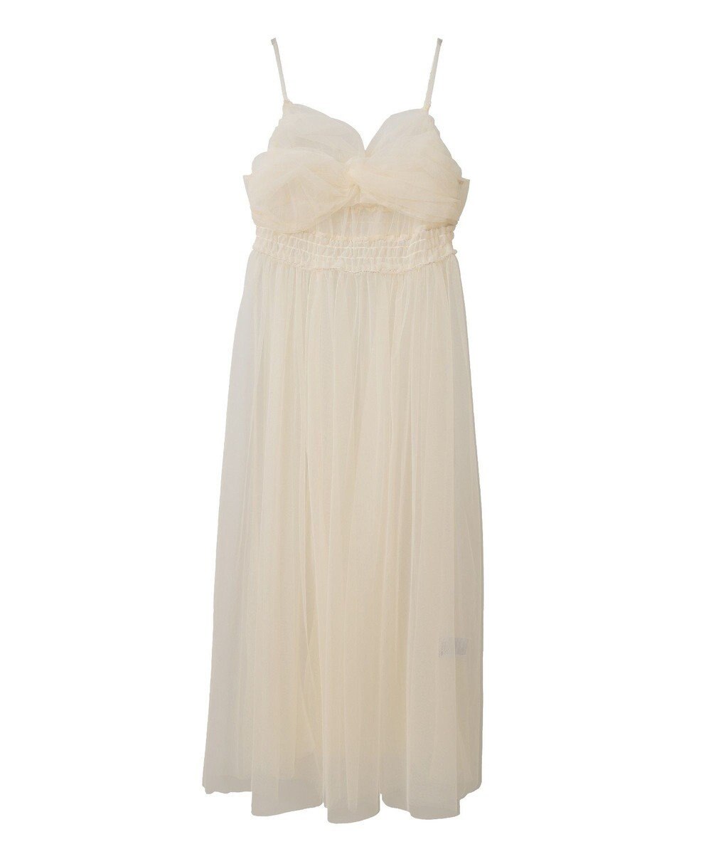 earth music&ecology ねじりチュールキャミワンピース 